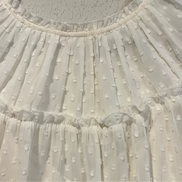 J. Crew Ivory Swiss Dot Short Sleeve Top size XX Large - Picture 5 of 13